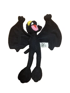 Vintage 2000 McDonalds biegbar Zoo Buddies schwarze Fledermaus Plüschtier selten HTF - Bild 1 von 4