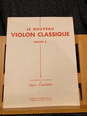Henri Classens Le Nouveau violon classique vol. B partition violon piano Combre - Photo 1/3