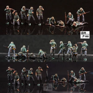 Homemade 1/72 German Wehrmacht 10-person Group Finished Colored Model! - Picture 1 of 6