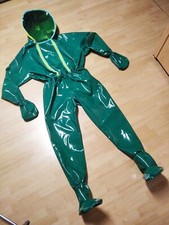 Adult Baby Strampler Overall Catsuit LACK PVC SCHLAFANZUG GUMMI BONDAGE FENSTER