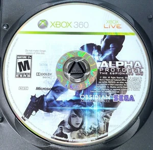 MINT Disc Alpha Protocol Xbox 360 Game in Replacement Case No Manual CLEAN - Picture 1 of 5