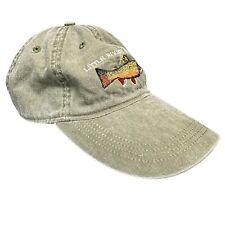 Ouray Sportswear Little River Outfitter Fishing Baseball Cap Hat Green Strapback