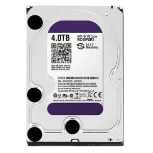 Western Digital Purple WD40PURX 4TB 5400RPM 64MB 6GB/S SATA3 3.5" Hard Drive HDD - Picture 1 of 3