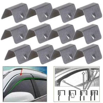 Wind Deflector Clip 12x Rain Guard Channel Clips Retain Window Clip For HEKO G3 - Image 1 of 4