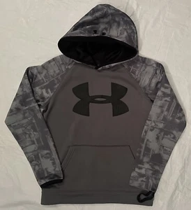 UNDER ARMOUR HOODIE M GRAPHIC BOYS LOOSE FIT CONTRAST SLEEVES READ DESCRIPTION - Picture 1 of 7