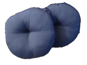 Greendale Home Fashions 15'' Outdoor Bistro Chair Cushion, Set of 2 Marine Blue - Picture 1 of 4