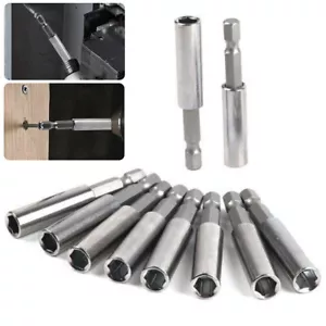 10x Magnet Bithalter 1/4" Bits 60mm Bit Verlängerung Magnetisch Bitaufnahme - Bild 1 von 8