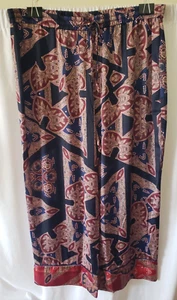 Pantaloni pigiama City Chic taglia taglie forti M 18 paisley morbido salotto - Foto 1 di 9