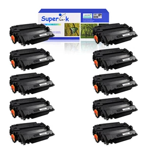 10PK CE255A Toner for HP 55A 500 Enterprise MFP M525c M525f M525dn P3015 P3016 - Photo 1/24