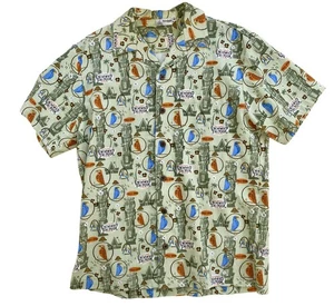 Disneyland Shag Enchanted Tiki Room 45th Anniversary Button Up Shirt Medium - Bild 1 von 4