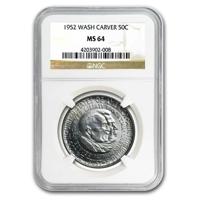 1952 Washington-Carver Half MS-64 NGC - Image 1 of 3