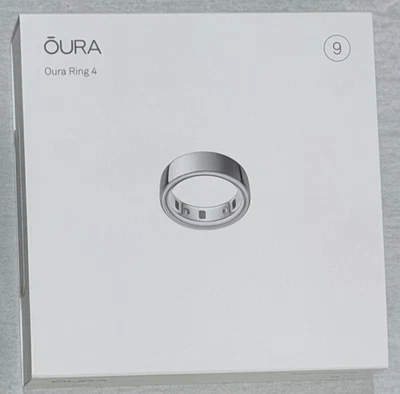 BRAND NEW Oura Ring Gen4 - Size 9 - Silver - SEALED IN BOX - Image 1 of 3