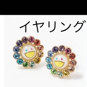 Takashi Murakami Liquem Multi Flower clip-on Earrings Limited Japan rainbow SF - Picture 1 of 2