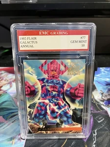 GALACTUS FLAIR ANNUAL 1995 GRADED 10 CARD MINT VINTAGE #77 - Picture 1 of 2
