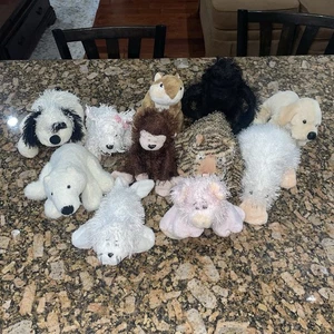 Webkinz-Lot Of 11 NO Codes Gorilla Pig Platypus Monkey Lab Tiger Chipmunk Seal - Picture 1 of 12