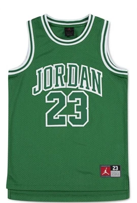 NWT Nike Jordan Flight 23 Stitched Green Basketball Jersey Kid's Size XL.  - Image 1 of 4
