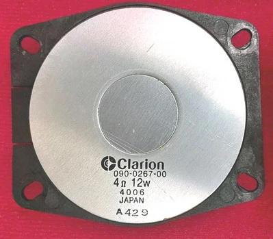 Sistema estéreo metálico para automóvil Clarion modelo SPA-842 subwoofer 090-0267-00 (probado) Foto 1 de 4