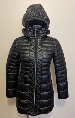 Abrigo Chaqueta Anorak Acolchado Abombado Damas Kenneth Cole Negro XS Como Nuevo Foto 1 de 4