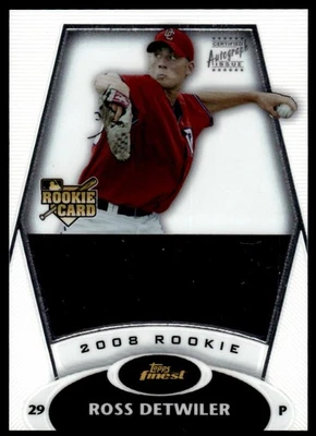 2008 Finest Ross Detwiler #164 Rookie Washington Nationals - Image 1 of 2