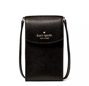 Kate Spade Staci N/S Flap Leather Phone Crossbody Black K4826 NEW🎀NWT🎁NIP - Picture 1 of 9