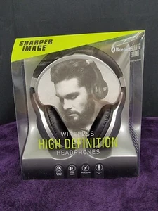 Auriculares Bluetooth inalámbricos de alta definición negros Sharper Image (sellados) - Imagen 1 de 6