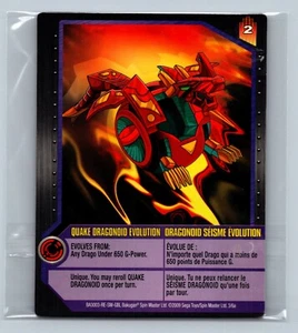 Bakugan Card - Quake Dragonoid Evolution - Ability - Gundalian Invaders - Picture 1 of 2