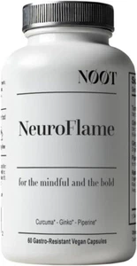 NeuroFlame - Ginkgo Biloba Nahrungsergänzungsmittel mit Curcumin - Gehirn ergänzt Gedächtnis - Bild 1 von 7