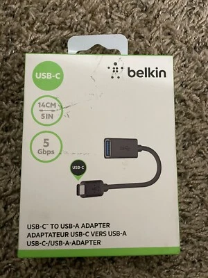 Belkin USB-IF Certified 3.0 USB Type C to USB A Adapter - Image 1 of 2