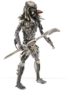 Predator Scrap Metal Sculpture | Recycled Handmade Art | Home Office Decor - Picture 1 of 13