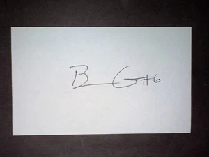 Tarjeta de índice firmada 3x5 Brett Gardner, Yankees (debut 2008) (HS) - Imagen 1 de 1