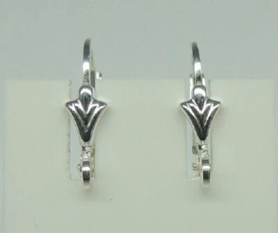 Brisura Giglio Orecchio In Argento 925 Ricambio Con Cerniera A Molla TOP - Immagine 1 di 3