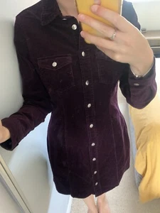 Denim corduroy Dress - Picture 1 of 4