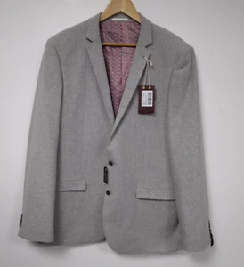 Harry Brown Heritage Size 46" Chest, Grey Slim Fit, Wool Blend Blazer Jacket NWT - Picture 1 of 13