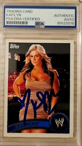 2012 Topps WWE Kaitlyn Divas Class SIGNED PSA SLAB Celeste Bonin - Picture 1 of 1