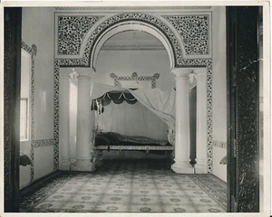 UDAIPUR c. 1950 - Royal Bedroom Palace India - GF 857 - Foto 1 di 2