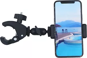 Soporte de teléfono con abrazadera para carrito de golf, carro de empuje, soporte de montaje universal para teléfono f - Imagen 1 de 12