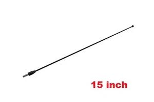 15" Black Stainless Antenna Mast Power Radio for DODGE GRAND CARAVAN 2008-2020 - Picture 1 of 5