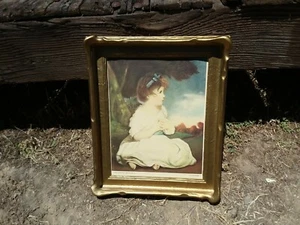 Vintage Framed Print Age of Innocence Antique Wall Decor Illustration Art Child - Picture 1 of 6