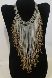  Collar de diseñador vintage con cuentas a mano cristales australianos único en su clase como nuevo - Imagen 1 de 7