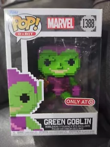 Funko Pop! Green Goblin Marvel 8-Bit Movie SpiderMan Target Exclusive NIB #1388 - Picture 1 of 6