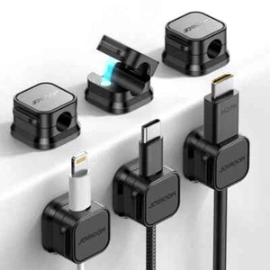 Joyroom 6pcs Magnetic Cable Clip Self Adhesive Cord Organizer Holder Fixed - Afbeelding 1 van 18