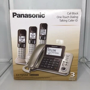 Panasonic KX-TGF353 Digital Phone Corded Cordless Answering System Caller ID - Zdjęcie 1 z 22