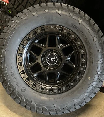 4) 18x9 Black Rhino Kelso Wheels 33" Fuel AT Tires 5x5.5 Dodge Ram 1500 Classic - Image 1 of 2
