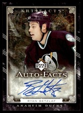 2006-07 Upper Deck Artifacts Auto-Facts Ryan Getzlaf Auto Anaheim Ducks #AF-RG