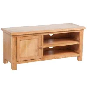 NNEVL TV Cabinet 103 x 36 x 46 cm Solid Oak Wood - Picture 1 of 5