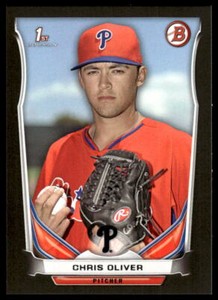 2014 Bowman Draft Chris Oliver  Asia Exclusive Black Border DP106 Phillies