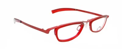 Nuevo Auténtico Eye'DC V410 003 Años 90 Francia Vintage Marco de Gafas de Plástico Rojo Foto 1 de 4