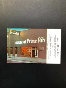 Postcard, San Francisco's House of Prime Rib, Ad Card #26 - Picture 1 of 2
