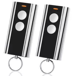 2 trasmettitori manuali garage per acciaio standard Entrematic RCU 433-2K, EA433, Crawford 433 MHz - Foto 1 di 7