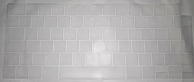 UK EU Keyboard Skin Cover For Apple MacBook PRO 16 A2485 (M1) 2021 Clear & Black - Image 1 of 4